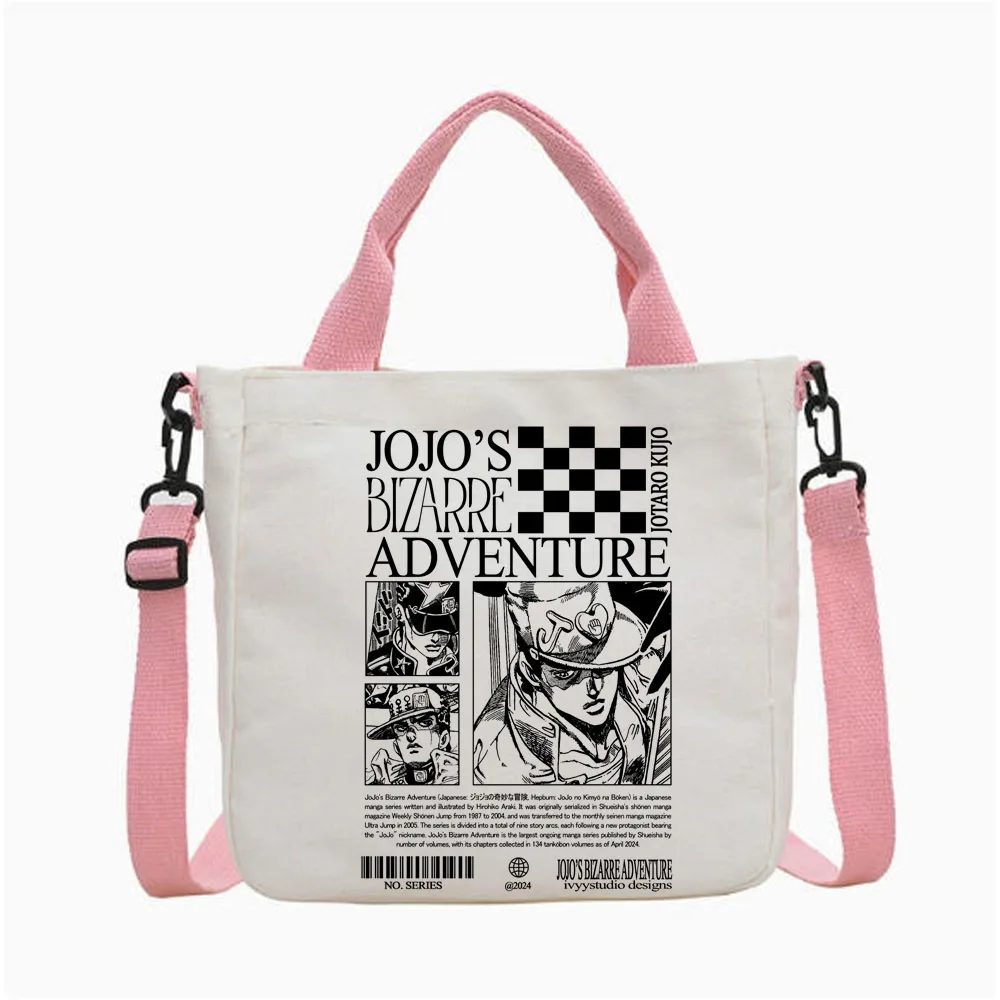 Jojo Bizarre Adventure Steel Ball Run tote bag y2k totebag shoulder  shopping bolsas de tela woman