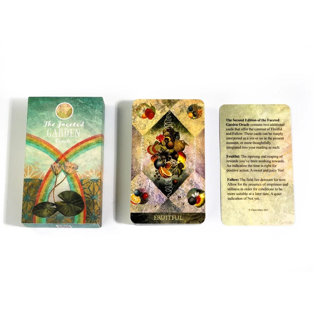 The Faceted Garden Oracle Second Edition Oracle Deck Divination Inspired By The Symbolism And Metaphor Of The Garden 52 Pcs Card