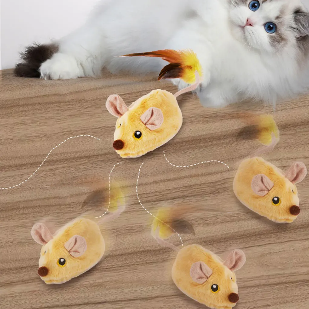 Turning Around Interactive Toys For Cats Remote Control Hygienic Cleaning Cat Mice Animals Toys