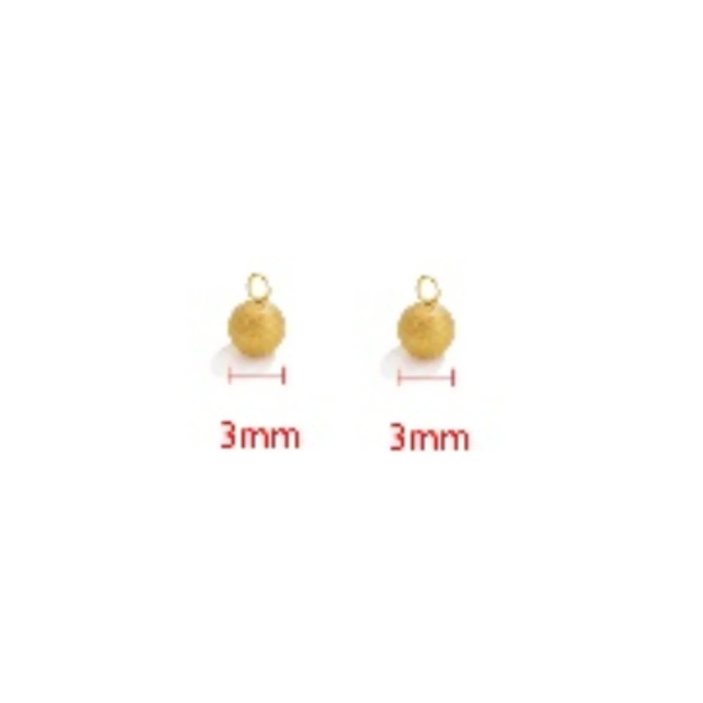 20pcs Stainless Steel Solid Ball Beads for DIY Jewelry Making