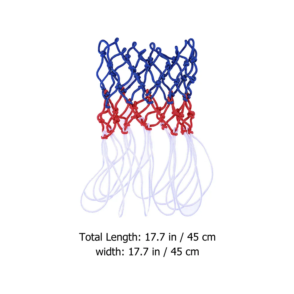 Materiale in nylon con rete tricolore durevole da 4 pezzi, resistente all'usura, portatile per competizioni scolastiche