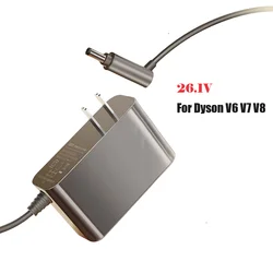 26.1V zasilacz wymiana ładowarki Adapter do Dyson V6 V7 V8 SV03 SV04 SV05 DC58 przewód akumulator litowo-jonowy