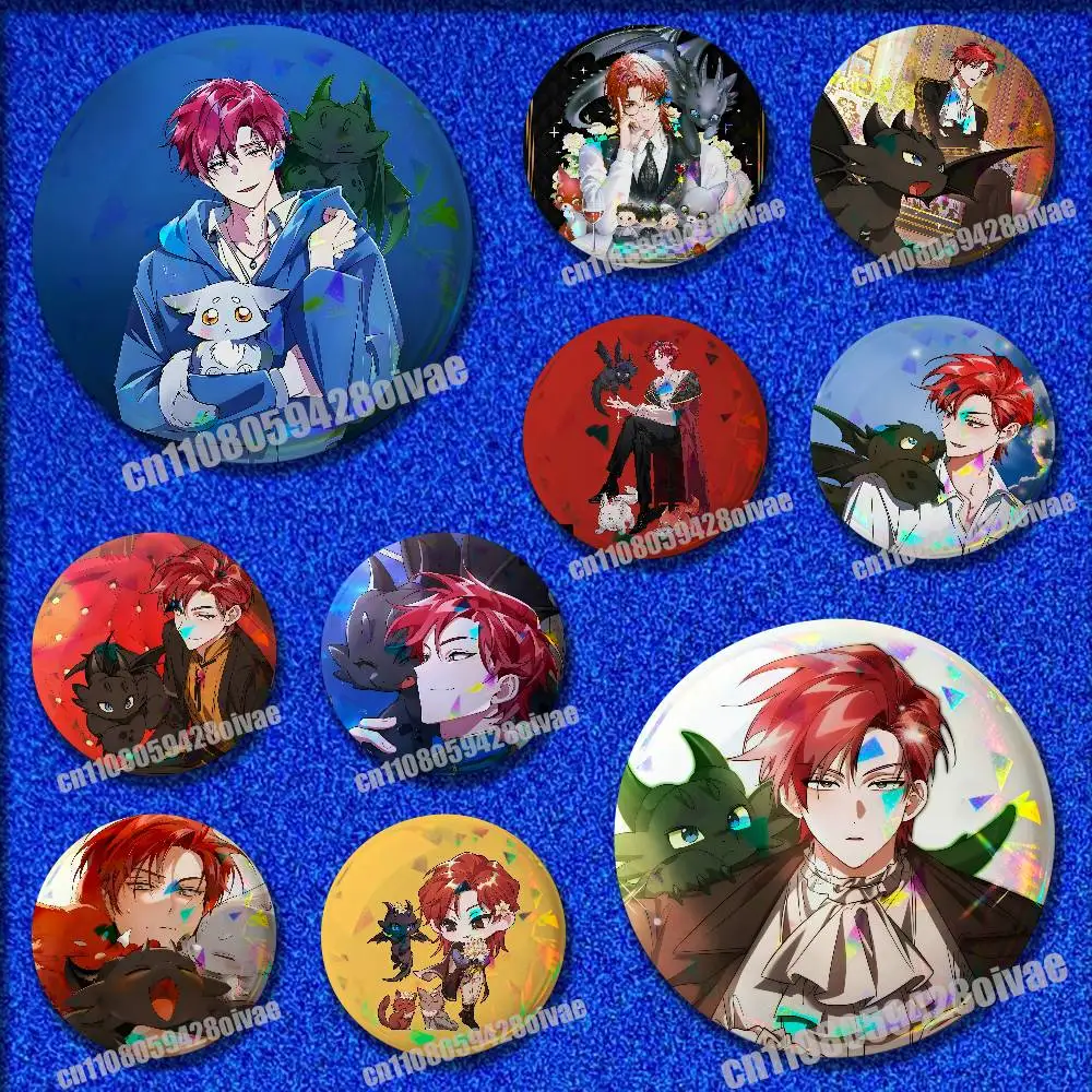 For L-Lout of Counts Family Pins Insignia Badge Pin Cover Emblem Round Ornament 75mm Cosplay Brooch Button