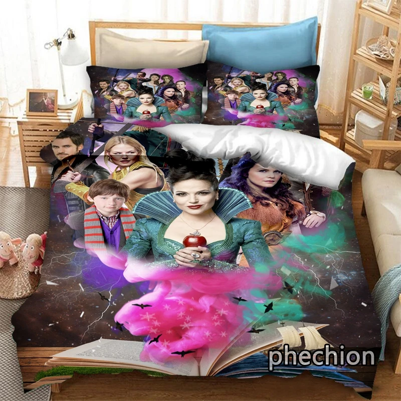 phechion Once Upon A Time 3D Print Bedding Set Duvet Covers Pillowcases One Piece Comforter Bedding Sets Bedclothes Bed K204