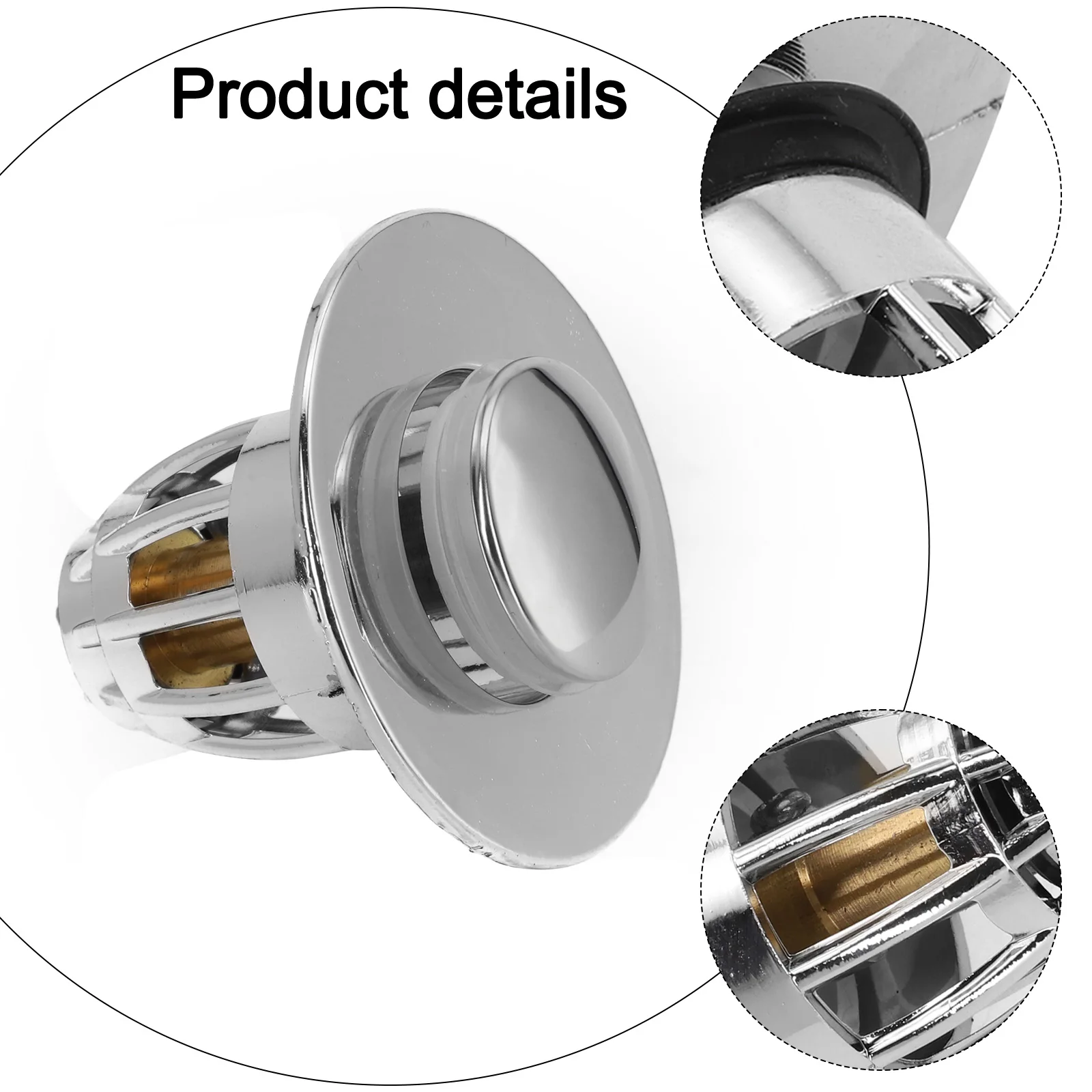 

High Quality New Practical Drainage Filter Rebound Sink Bounce Stainless Steel Core Push Drain Filter Bath Stopper