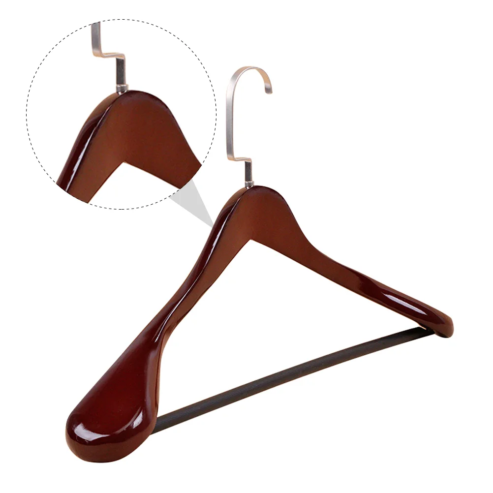 Solid Wood Hanger Cedar Suit Hangers Wall Coat Dreses Multi-function Drying Rack Useful Clothes Pants