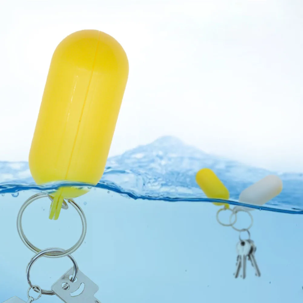 5pcs Boat Kayak- Floating Keyring Keychains Oval Floating Key Chain For Kayaking Boating Swimming Rafting Accessory