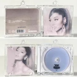 Pop Ariana Grande MINI Music CD NFC Keychain Play Songs Positions Album DIY Necklace Cosplay Keyring Acrylic Pendant Accessories
