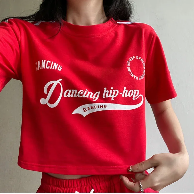 Hip-Hop Street Dance Costume Suit Adult Jazz Costumes Sexy Korean  Girl Group Pole Clothing for Women Two-piece