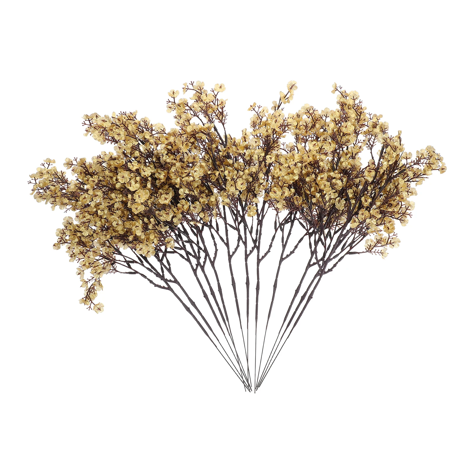 

12Pcs Artificial Babys Breath Stems Real Touch Faux Flowers Wedding Floral Bouquets Home Table Decoration Party Decor