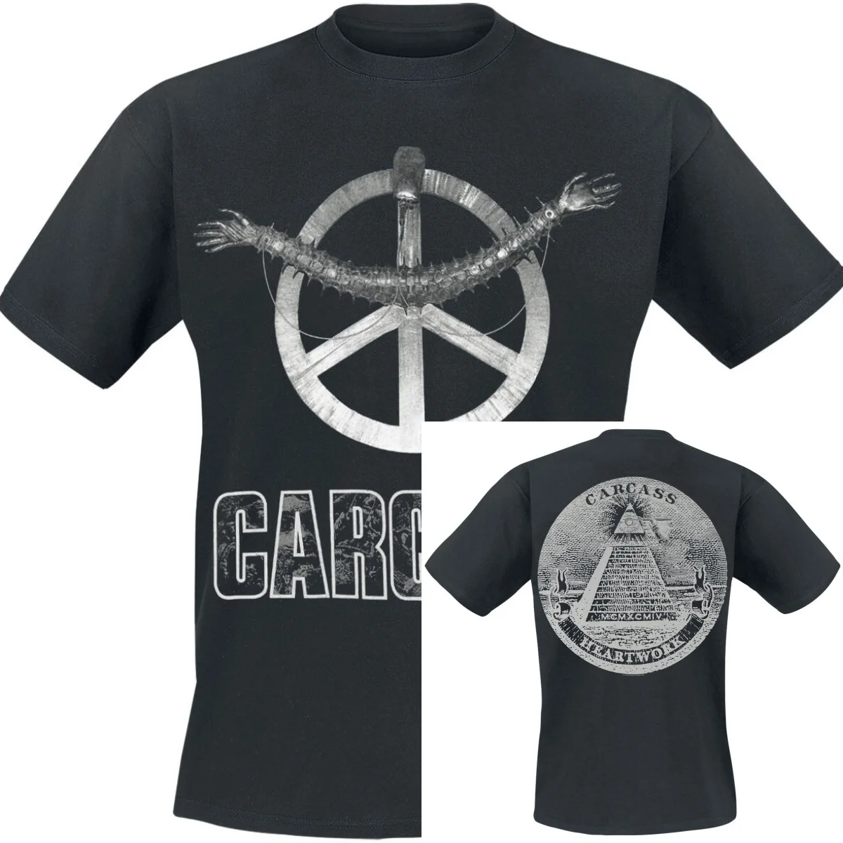 Carcass Graphic Cotton Band T-shirt Unisex Summer Short Sleeve Fashion Brand Tee Luxury Casual Vintage Tees