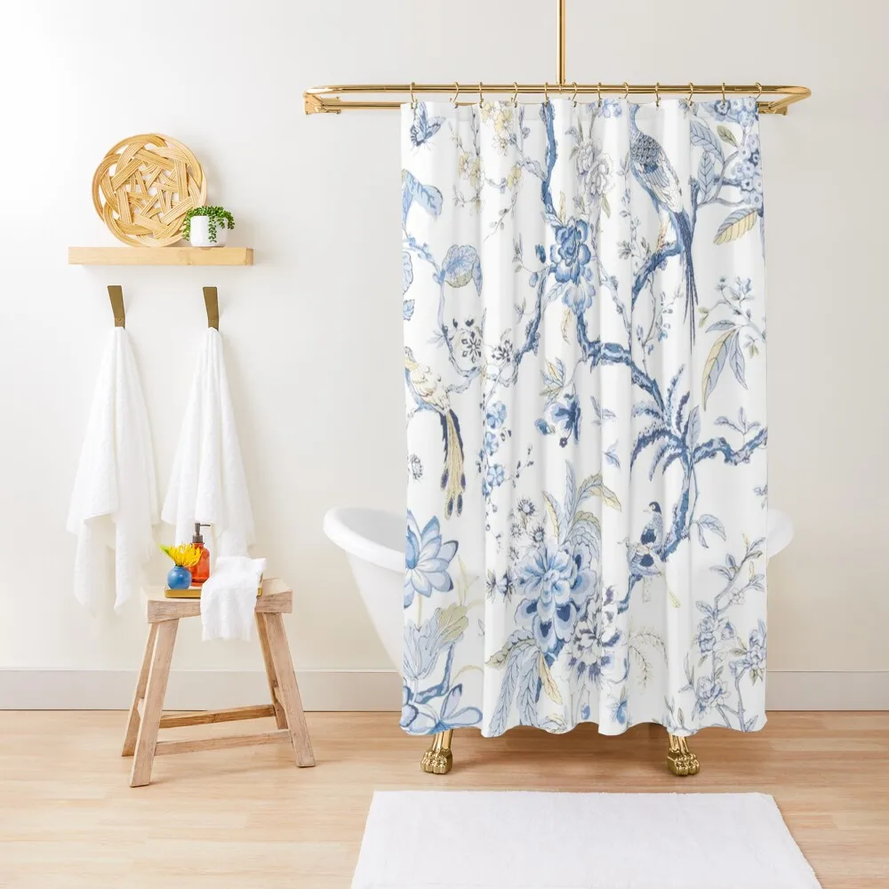 

French Pheasants Chinoiserie Shower Curtain Funny Shower Modern Bathroom Accessories Modern Accessory Bathrooms Bathtub Curtain