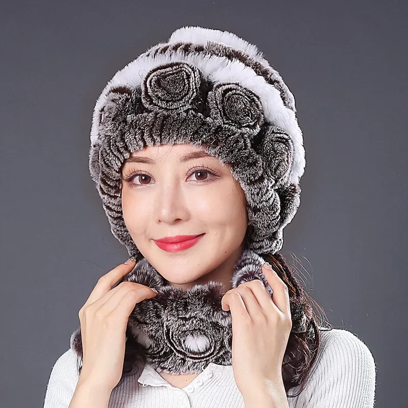 

Hat and Neck 2-piece Set for Women's Winter Warm and Cold Proof Hat and Neck Fashionable and Trendy Casual Brimless Hat