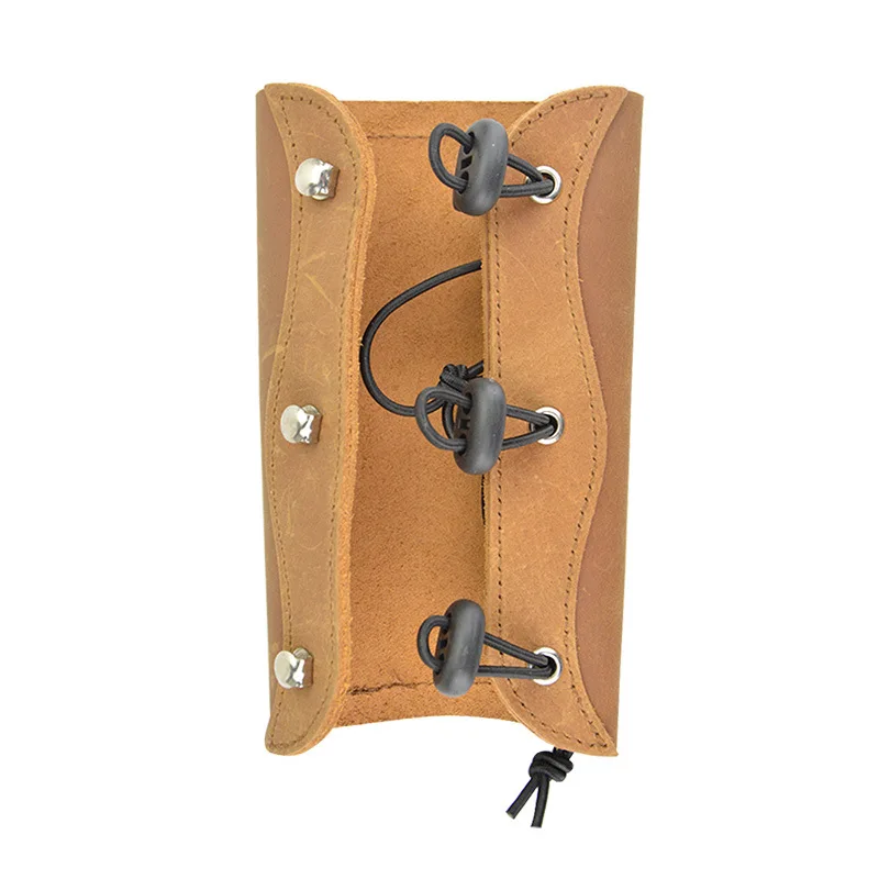 

Leather Arm Guard for Archery Hunting Traditional Recurve Bow Outdoor Protective Gear Cowhide Arm Protector Equipment
