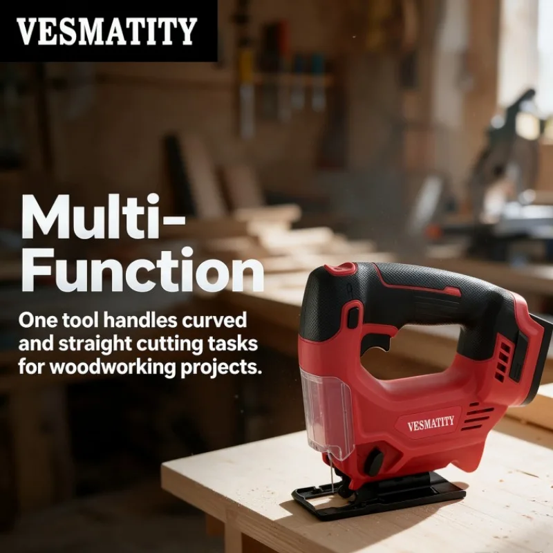 Cordless Electric Jig Saw Multi Function Woodworking Tools Portable Home Power Tool For Milwaukee Battery