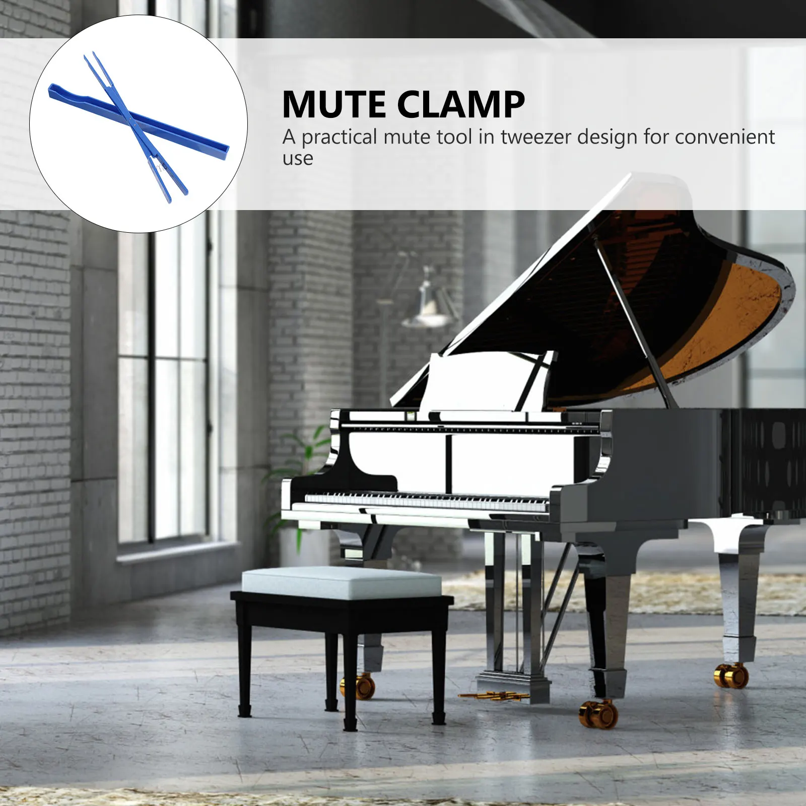 

Piano Tuning Nylon Mute Clamp Treble Section Durable Practical Tweezer Design Mediant Mute Repair Tool Musical Instruments