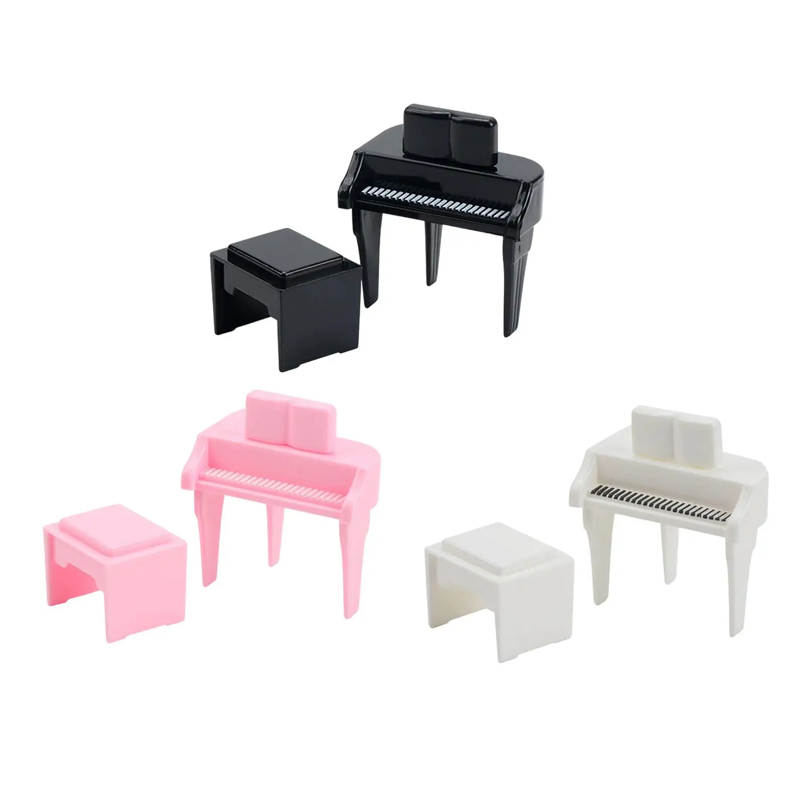 ドールハウスピアノ ドールハウス家具装飾品 ホームデコレーション 風景用品 キーボードおもちゃ ミニアップライトピアノ 楽器