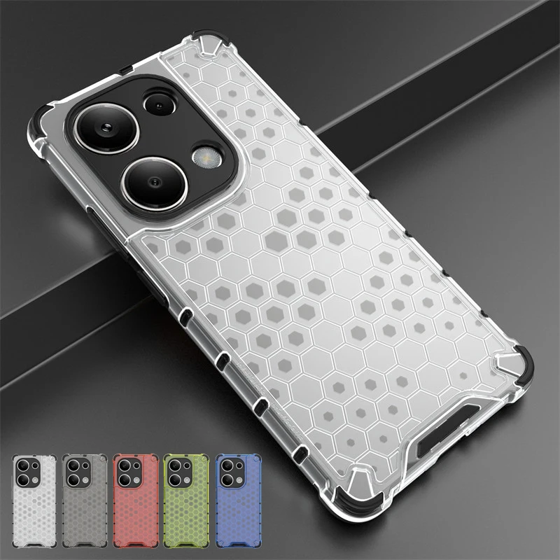 For Xiaomi Redmi Note 13 Pro 4G Case Xiaomi Redmi Note 13 Pro Plus Cover Armor PC Shockproof Silicon Protective Phone Back Cover