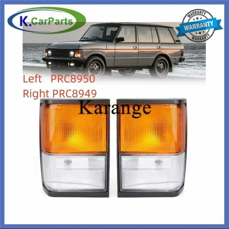 1Pair Front Classic Indicator Side Corner Flasher Turn Signal Light Lamp Square PRC8950 PRC8949 for Land Rover Range Rover