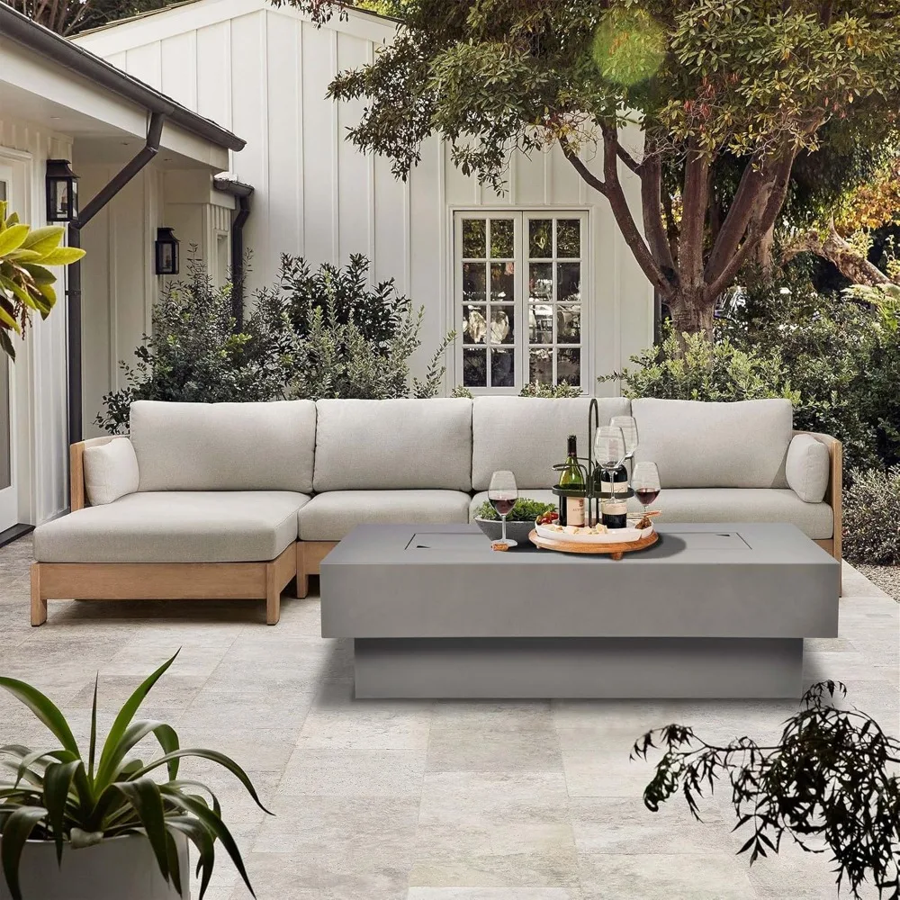 Rectangular Outdoor Fire Pit 3