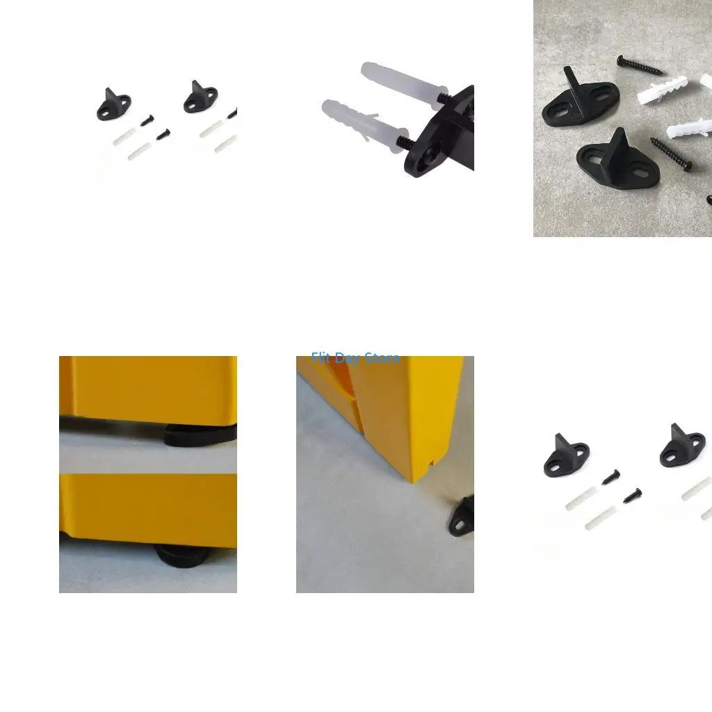 F92C 2pcs Barn Door Guide Parts Sliding Not Swinging Fixing Adjustable Very Smooth