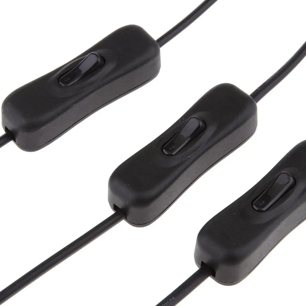 LED Strip Light Connector Inline Power Switch Cable Plastic Male to Female DC 12V for Home and Office Lighting