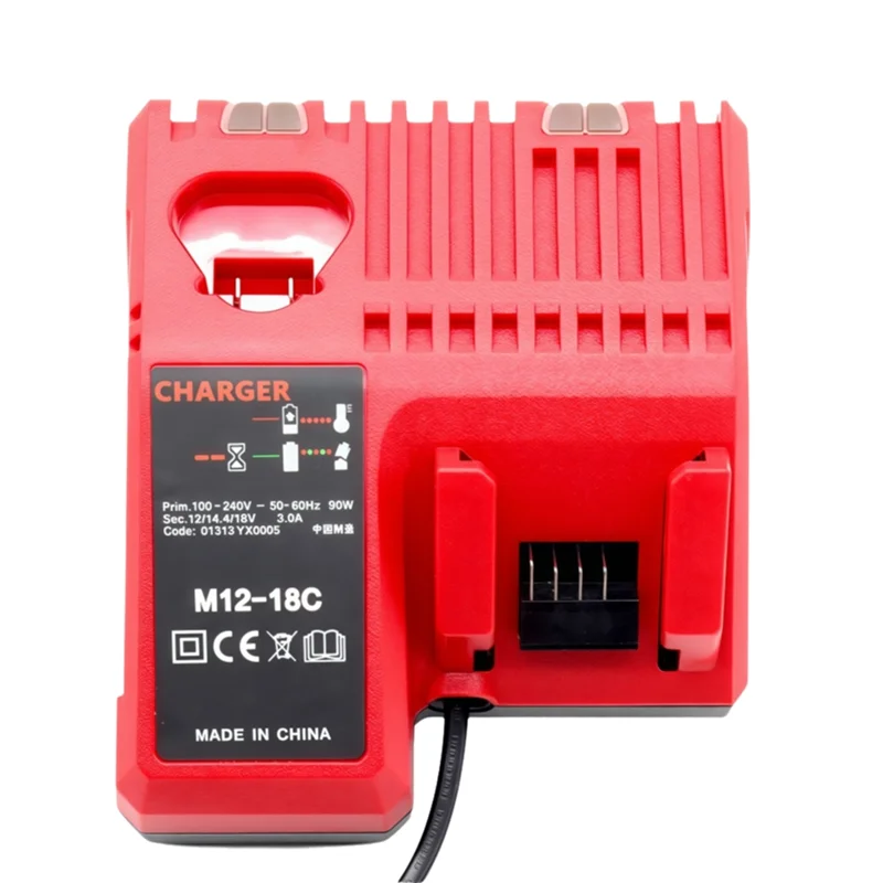 ABKQ-شاحن الجهد المتعدد شاحن بطارية ليثيوم شاحن الجهد المتعدد لـ M12 M18C 14V-18V 48-11-1850 48-11-1840 الاتحاد الأوروبي