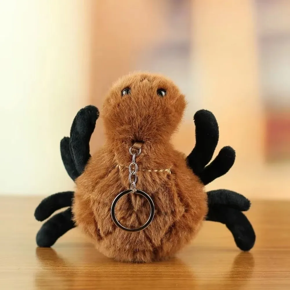 

New Simulation Insect Pendant Cartoon PP Cotton Keychain Pendant Spider Bee Toy Bag Decor Gift