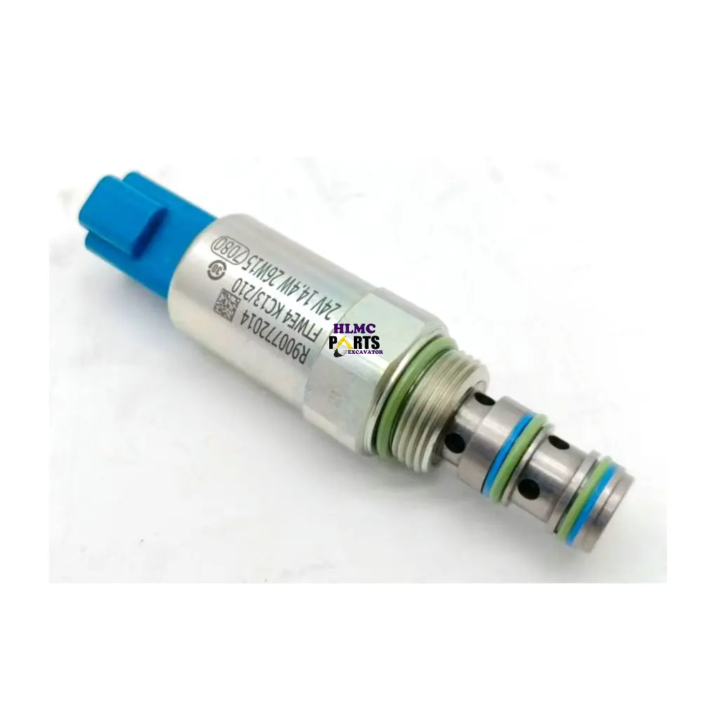 R900772014 24V Proportional Solenoid Valve Hydraulic Pressure Control for Rexroth Excavator Main Pump Loader