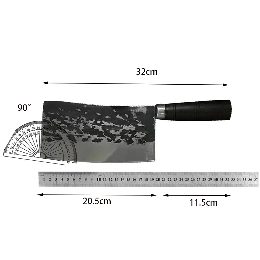 8 Inch Chopper Knife BG42 Aviation Special Steel 3-layers Clad Steel Blade Slicing Cleaver Kitchen Knife Meat And Poultry Tools