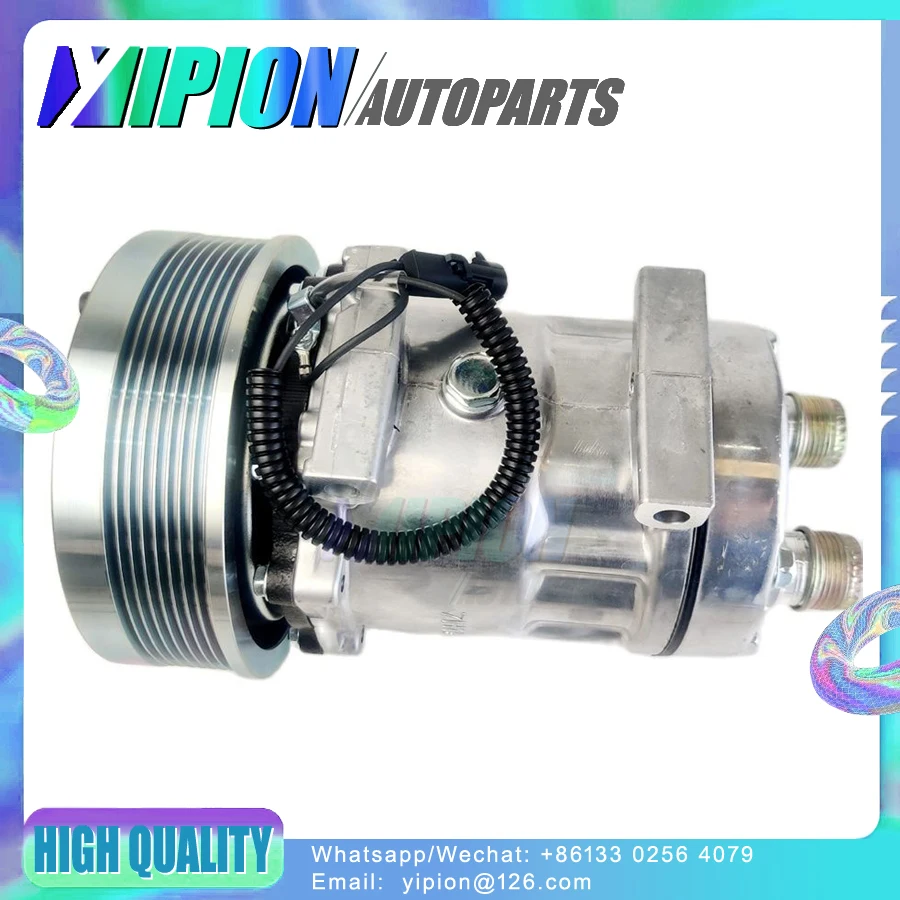 Sanden SD7H15 4768 4499 8010 Car AC Air Conditioner Compressor For New Holland Tractor 317008A2 317008A3 86992688 86993463 58792