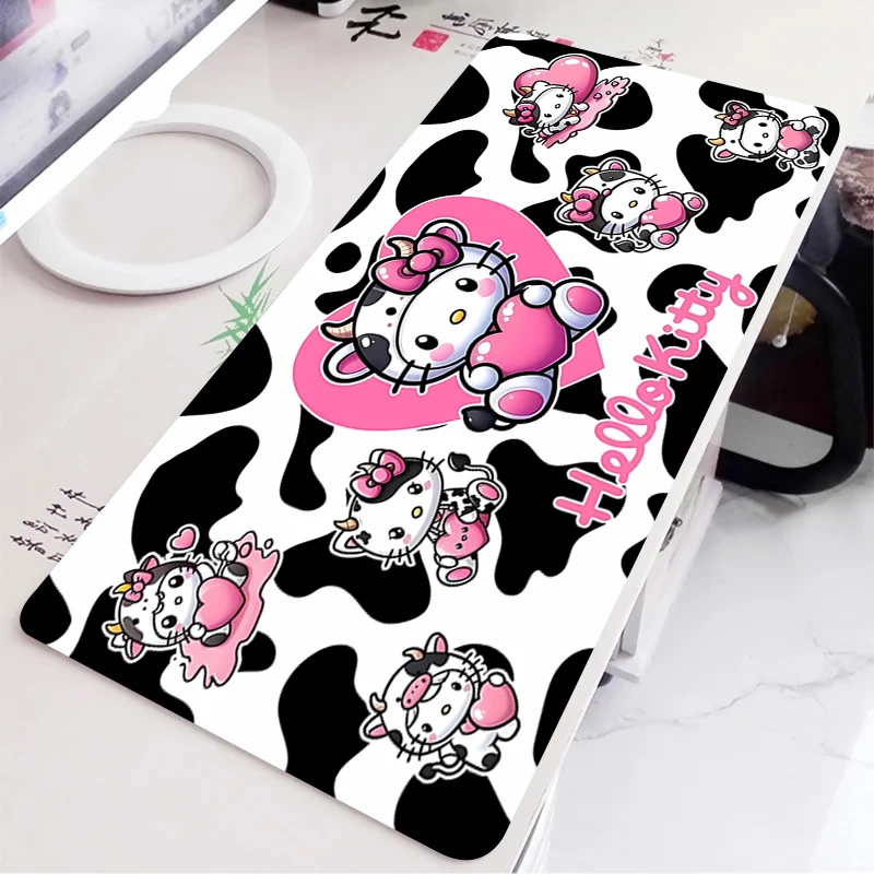 Mouse Pad Hello Kitty Large PC Desk Mat Gamer Office Carpet Keyboard Table Gaming Accessories Mousepad