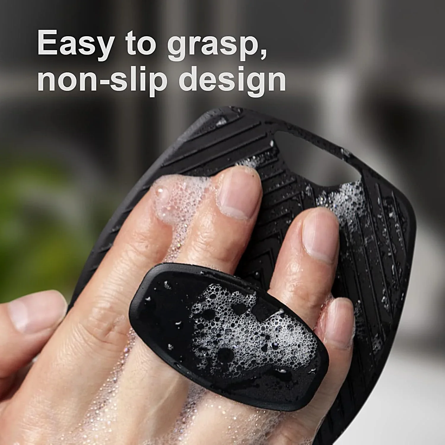 1 szt. Miękka silikonowa szczotka złuszczająca do ciała, ręczny skrobak do mycia ciała pod prysznicem, delikatna szczotka do masażu pod prysznic dla mężczyzn