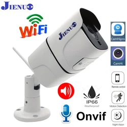 JIENUO 5MP Wifi Camera IP Wireless NightVision Onvif 1080P Audio Security Surveillance HD 2mp Outdoor Waterproof Home Cam CamHi