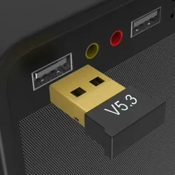USB Bluetooth 5.3 Adapter Transmitter Receiver Bluetooth Dongle Wireless USB Bluetooth 5.1 Audio Adapter for Computer PC Laptop