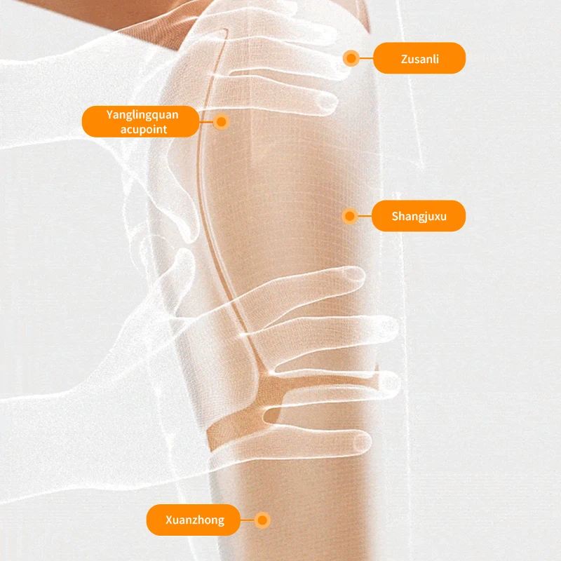 

Wireless Leg Massager Air Pressure Calf Massager Hot Compress Airbag Compression Massage Leg Muscle Fatigue Muscle Foot Relax