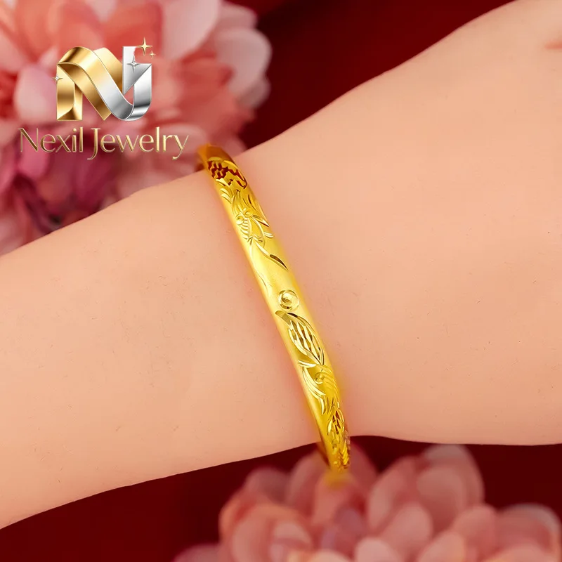 Nexil Jewelry   Nexil Jewelry  9999 gold women's push and pull bracelet 24K gold star bracelet AU750 fashion meteor shower drago