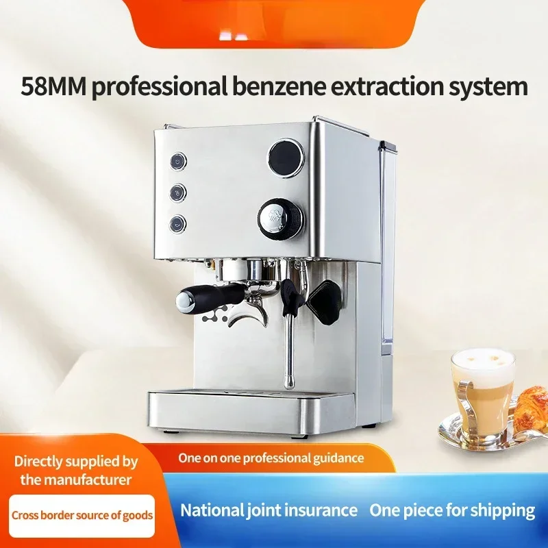 Professional Stainless Steel Cafe Single Group 15 Bar Pump Semi-Automatic Commercial Espresso Coffee hine
