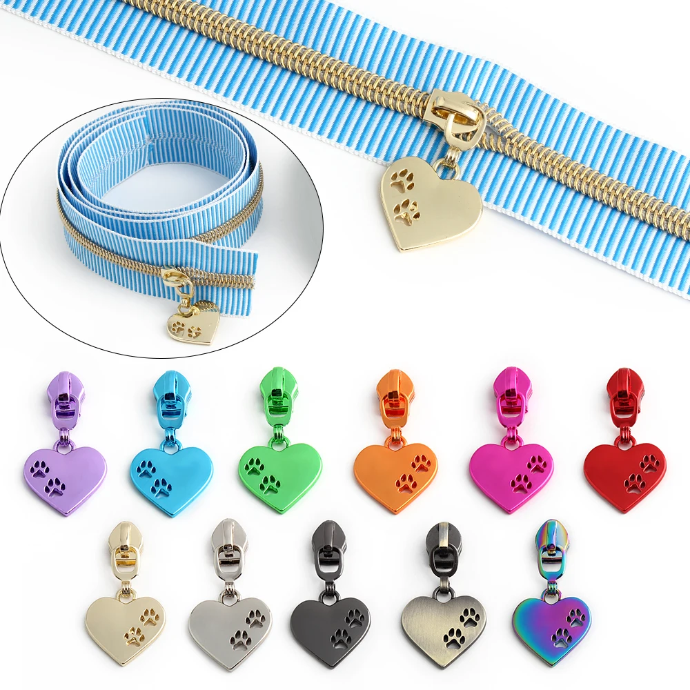 5 #   شريط نايلون بسحاب على العداد سحابات ملونة منزلق لإغلاق الخياطة السحابات المؤشر استبدال أكياس مجموعات إصلاح الرمز البريدي الزخرفية