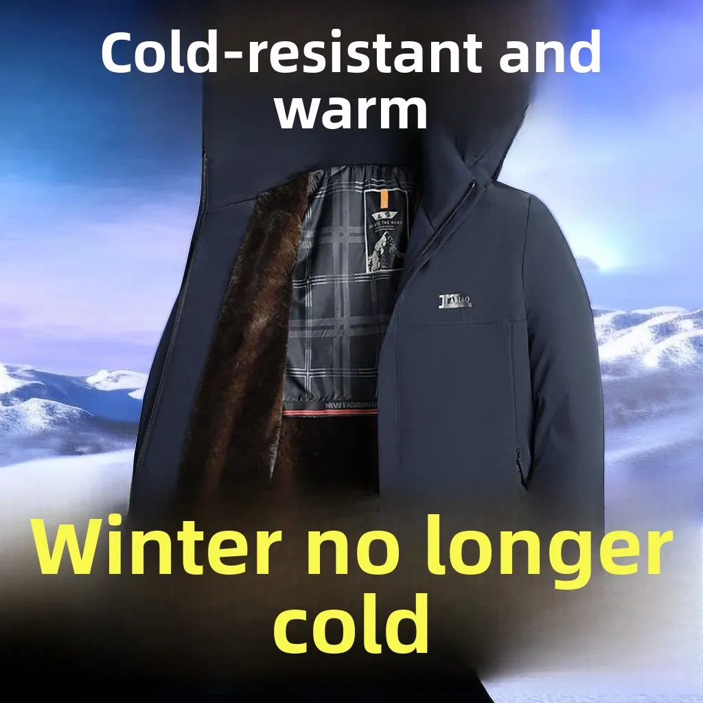 

Мужская хлопковая парка Sli, повседневная ветрозащитная куртка средней длины для среднего возраста и ли, одежда для бизнеса и отдыха