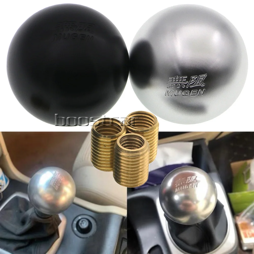 Universal Mugen Gear Shift Knob Ball Shape For Honda Gear Shifter Lever Head with Mugen Sticker