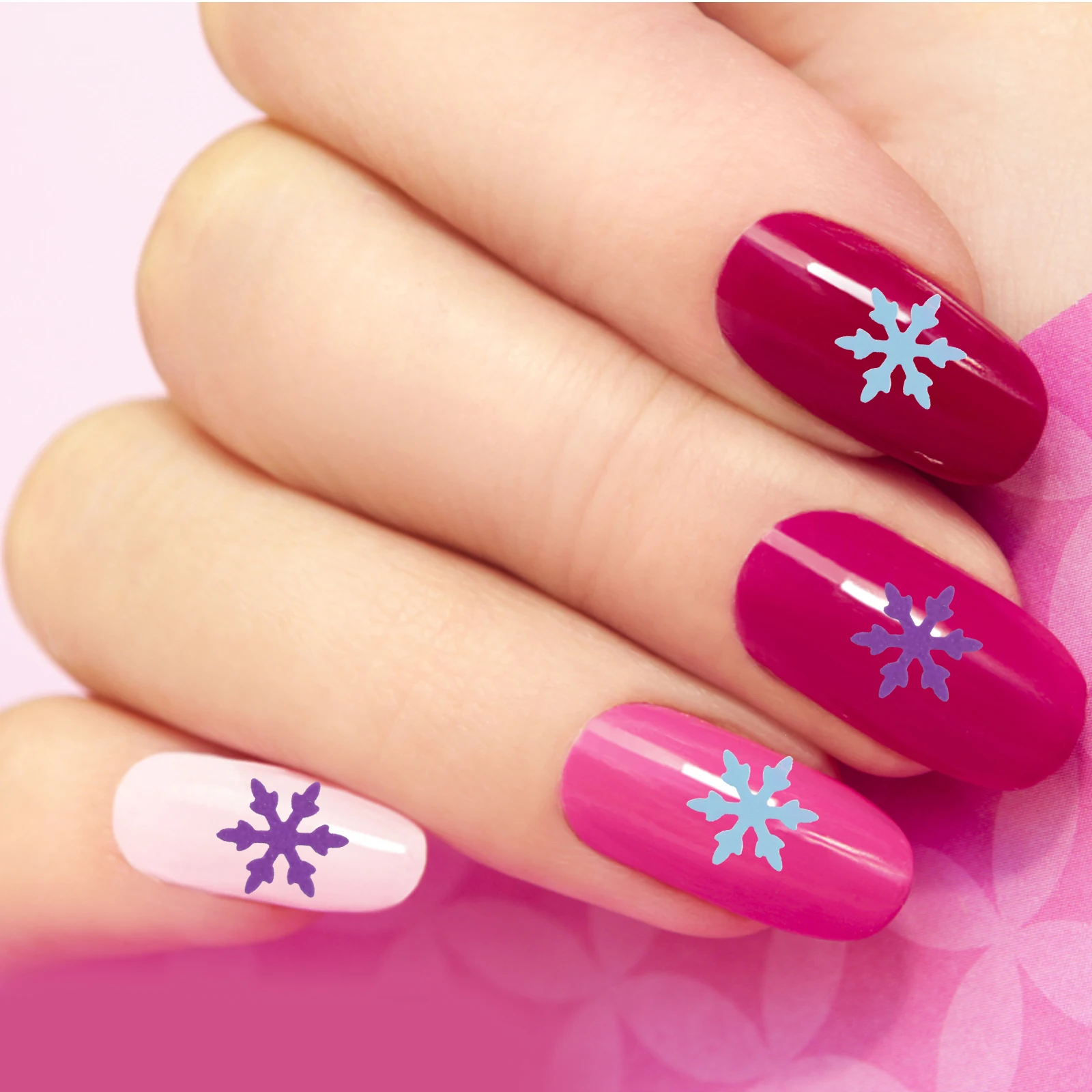 

6 Pcs Nail Stickers for Snowflake Sequins Christmas Manicure Paillette Japanese Decor