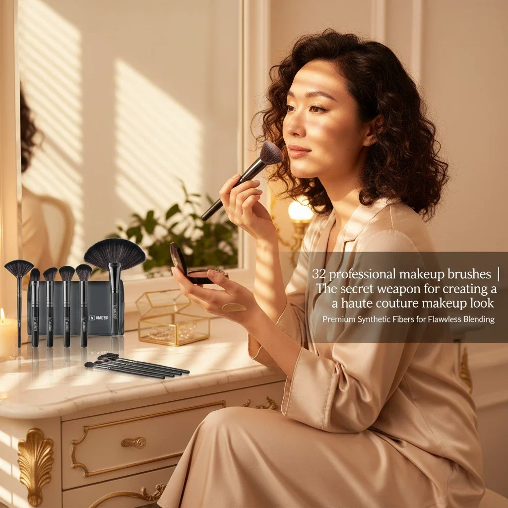 32 個プロフェッショナルメイクブラシツールセットメイクアップブラシツールキットアイシャドウアイライナー化粧品ブラシマキアージェム