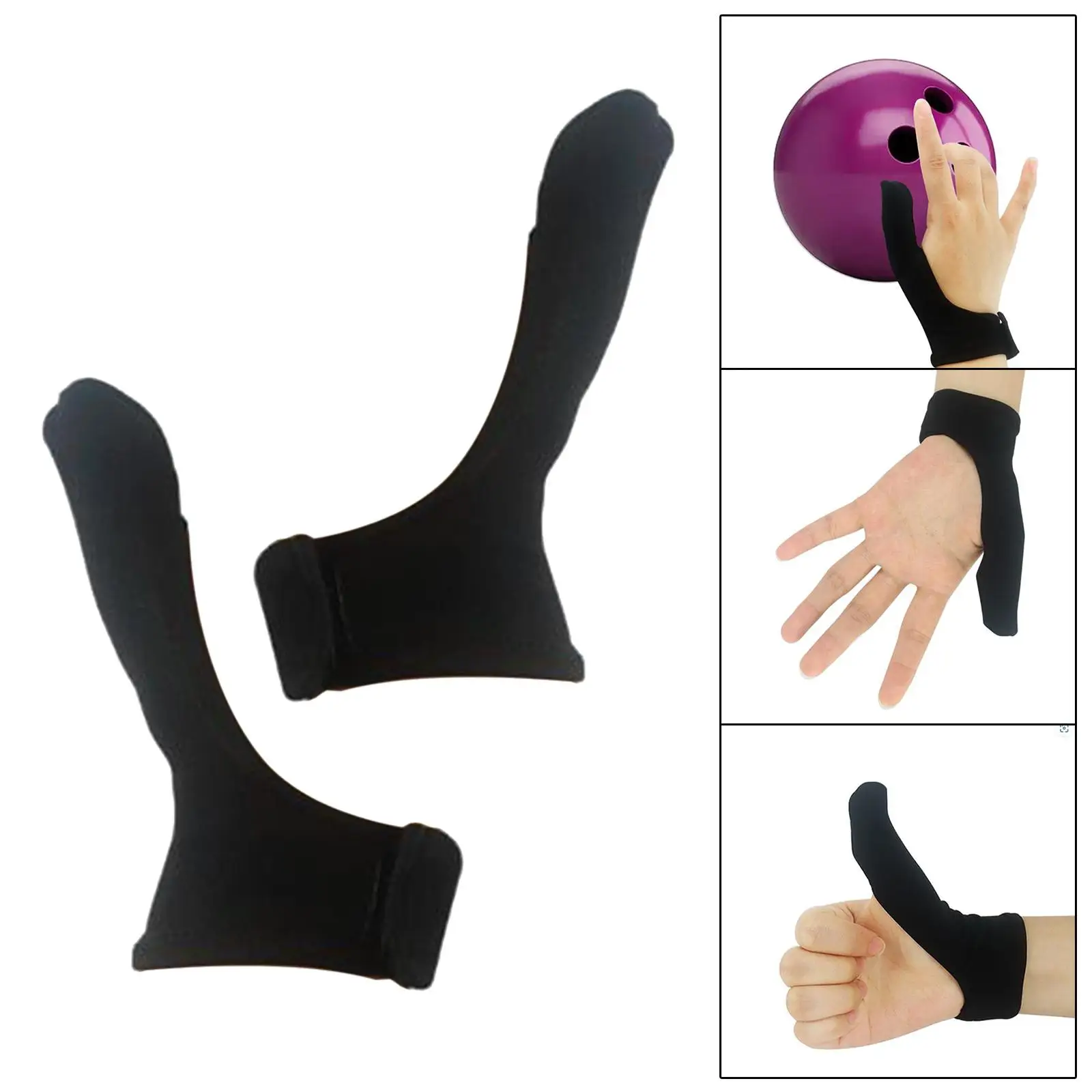 Bowling Thumb Protector Sleeve Breathable Nylon Thumb Stabilizer Sporting Equipment for Bowling Grip Enhancement