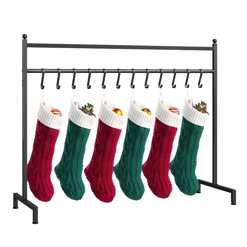 Christmas stocking  Christmas stocking  with 12 detachable hooks Heavy weight adjustable foot weighted stocking rack