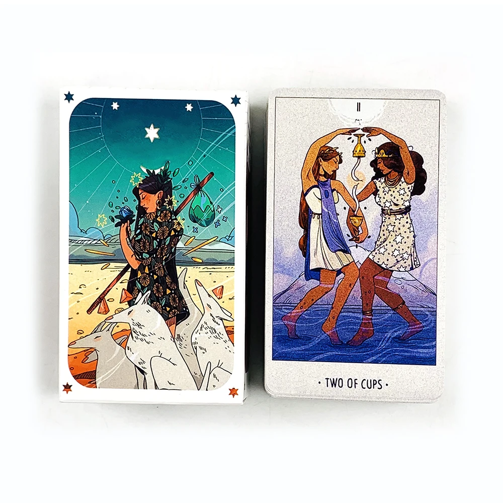 Tarot Cards 78pcs Deck Oracle English Edition Divination Borad Playing Card Games，Great For Beginners, Meditation & Party Games