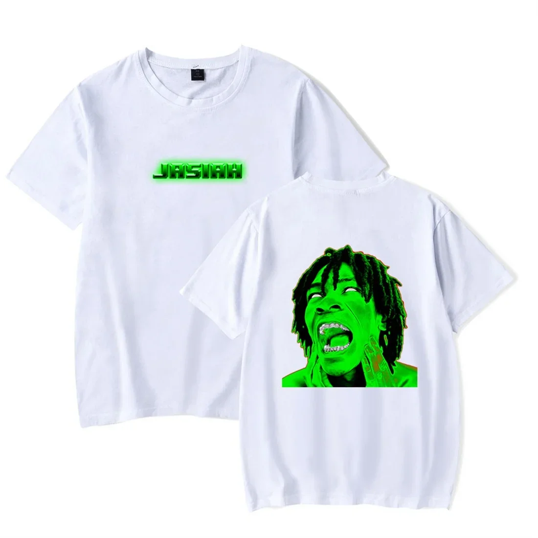 Jasiah Rapper T-shirt Hip-hop Short Sleeve Men Women Tee Shirt Fashion Crewneck Top