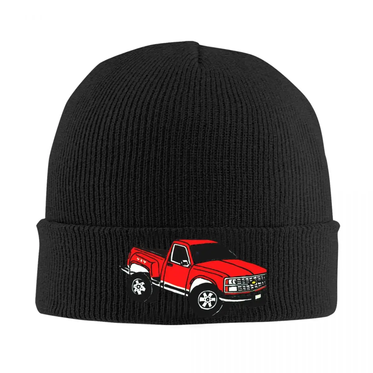 Chevy Stepside Warm Knitted Cap Hip Hop Bonnet Hat Autumn Winter Outdoor Beanies Hats for Men Women Adult