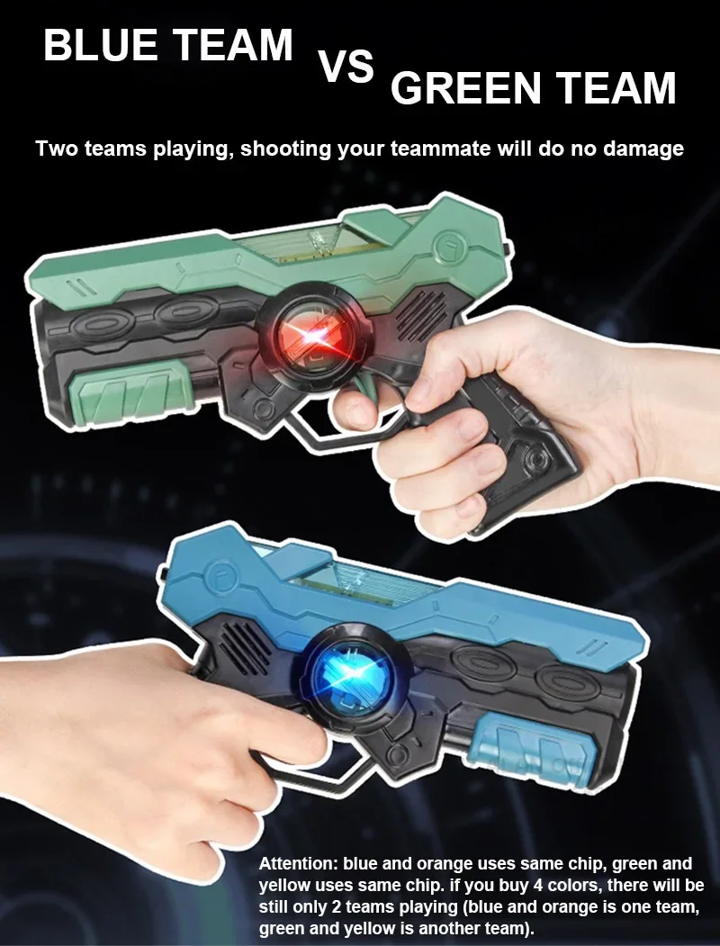 Laser-Tag-Kampfspiel-Pistolenset, elektrische Infrarot-Spielzeugpistolen, Kinder-Lasergame-Set, Pistole für Jungen, Kinder, Indoor- und Outdoor-Sport – Detail 13