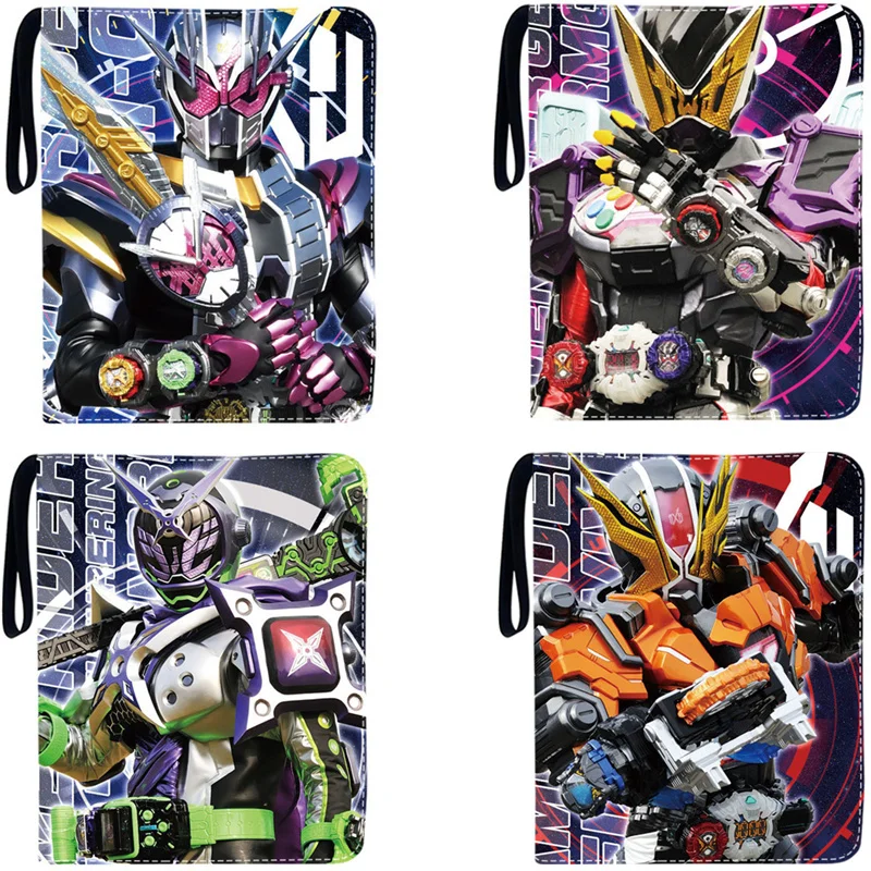 

400pcs/900pcs Kamen Rider Card Album Book Folder 4/9 Card Slots Collections Zipper Double Pocket Zipper Card Binder Holder